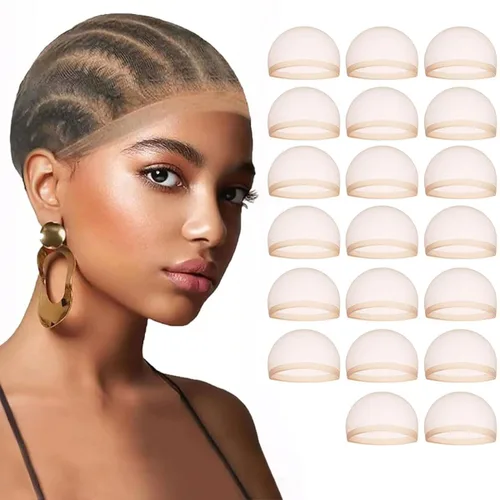 Miniatura 6 de MSCOCO Gorras de peluca para mujer, gorra de peluca HD para peluca frontal de encaje HD, gorra calva para pelucas, 4 piezas de gorras para pelucas
