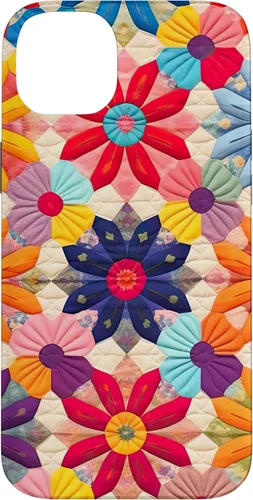 Miniatura 15 de Quilting Flower Blooms Quilt Pattern Case for iPhone 17