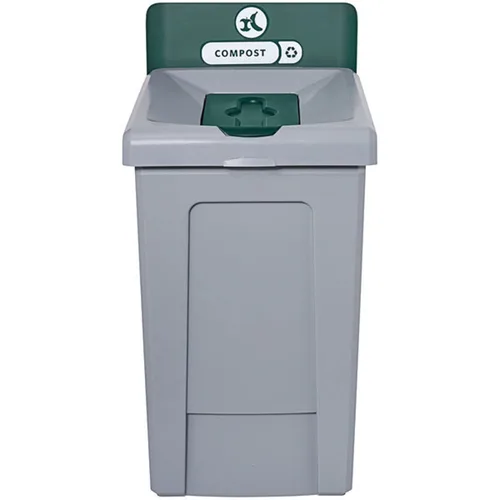Miniatura 2 de Estación de reciclaje de abono de 33 galones con tapa, papelera de reciclaje, cubo de basura exterior, kit de estación de reciclaje, plástico
