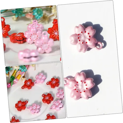 Miniatura 8 de POPETPOP Collares para cachorros, 5 piezas, aretes blancos de campana, mini collar de cachorro, collar de perro, dijes de joyería, pendientes