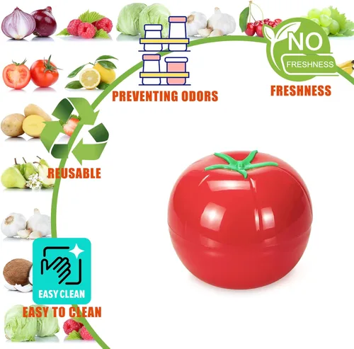 Miniatura 3 de Contenedores de almacenamiento de verduras y frutas para refrigerador, almacenamiento de tomate y cebolla, recipientes de almacenamiento