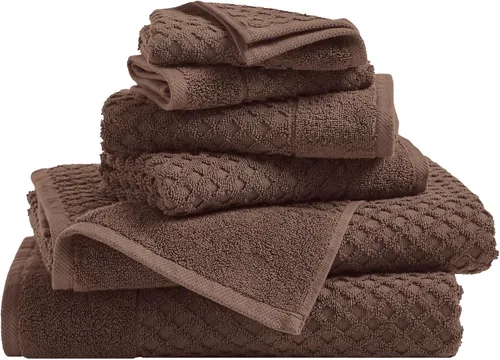 Miniatura 71 de Great Bay Home - Toallas de mano 100% algodón blanco, 6 toallas de baño suaves para manos, altamente absorbentes y de secado rápido, colección