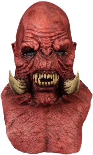 Máscara de Halloween aterradora, máscara espeluznante súper suave, cosplay del demonio malvado, vestido elegante para fiesta de disfraces de