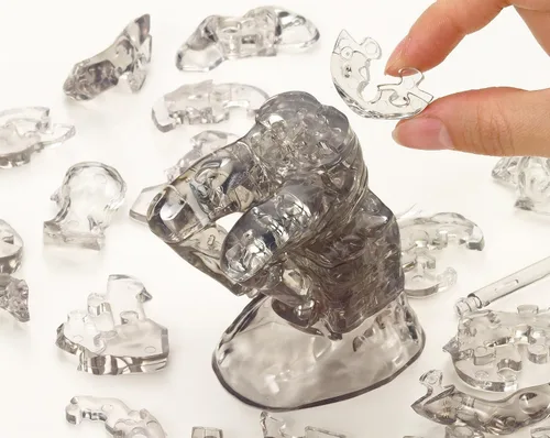 Miniatura 4 de Beverly Rompecabezas 3D cristalino - El pensador (43 piezas) rompecabezas de cristal