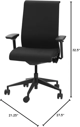 Miniatura 3 de Steelcase Think - Silla de tela, color negro