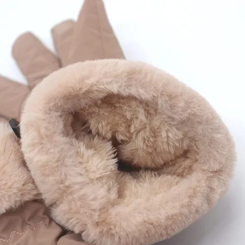 Miniatura 3 de Guantes de forro polar para pantalla táctil a prueba de viento de invierno para mujer