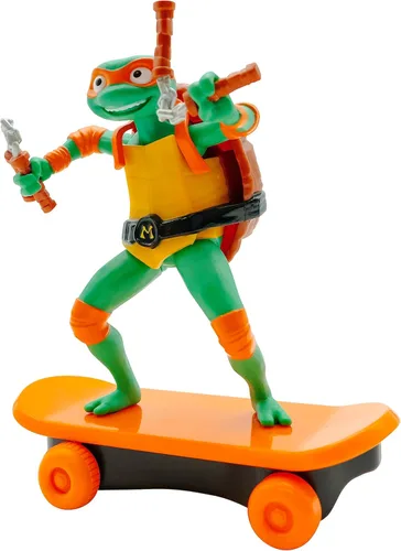 Teenage Mutant Ninja Turtles 12.7 cm Edición de película Sewer Shredders Michelangelo Figura de acción trituradora para edades 3+