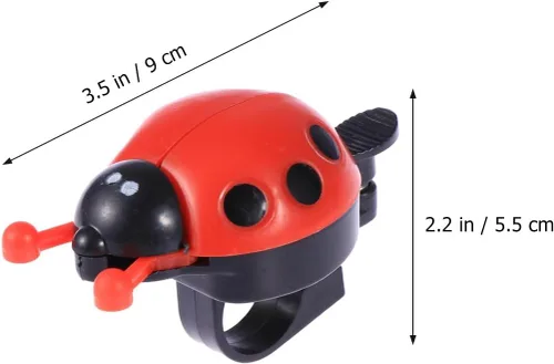 Miniatura 7 de Garneck Campana de bicicleta de mariquita, campana de bicicleta para niños, campana de bicicleta clásica, campana para pulgar, radiador eléctrico