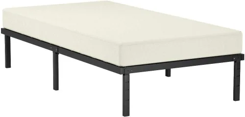 Miniatura 4 de Amazon Basics - Base de cama robusta y antideslizante de plataforma tamaño individual con almacenamiento, soporte de listones de acero, sin ruido