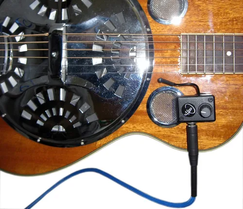 Miniatura 3 de Pastilla de guitarra resonadora con microcuello de cisne flexible de Myers Pickups