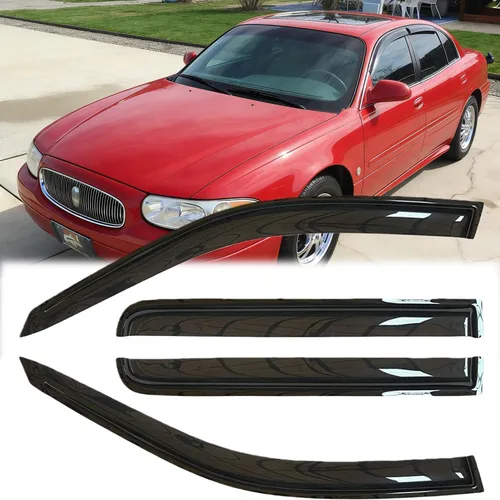 Deflectores de viento para ventana lateral a prueba de lluvia para Buick Lesabre 2000-2005, juegos de protectores de lluvia con cinta, viseras de