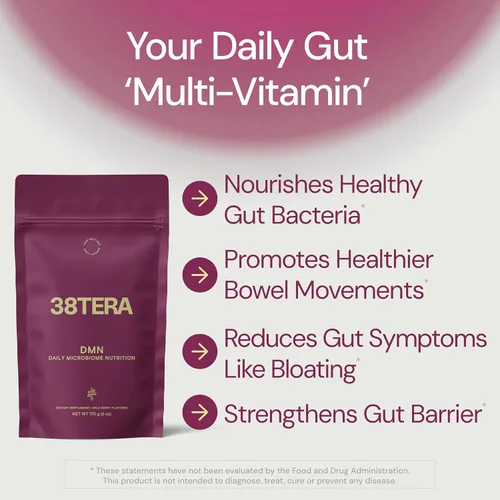 Miniatura 3 de DMN (Daily Microbiome Nutrition), 6 onzas, polvo de fibra a base de plantas con 3 prebióticos diferentes, ayuda a la salud digestiva e intestinal