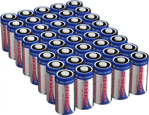 Miniatura 11 de Tenergy Batería de litio CR123A de 3V, baterías de celda CR123A de alto rendimiento de 1500mAh, baterías protegidas con PTC para cámaras