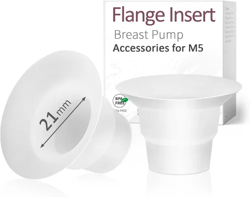 Miniatura 15 de Inserto de brida de 0.866 in compatible con Momcozy M5, solo apto para uso con el extractor de leche portátil Momcozy M5, no accesorios originales