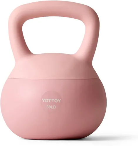 Miniatura 17 de YOTTOY Pesa rusa suave, pesas rusas con agarre antideslizante para entrenamientos en casa, juego de pesas rusas fuerza y seguridad garantizadas Rosa