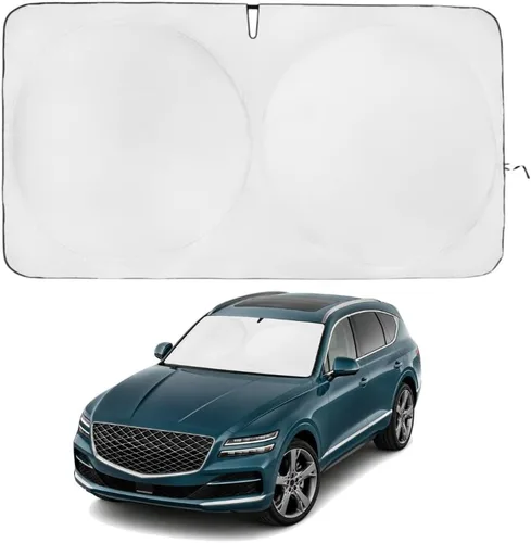 Miniatura 252 de Kinder Fluff Parasol para parabrisas Protección solar reflectante patentada para automóvil, certificado 99% de bloqueo UVR, interior fresco