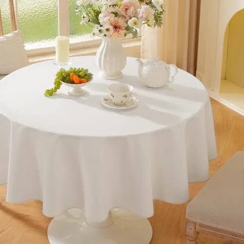 Miniatura 18 de Laolitou - Mantel cuadrado de lino impermeable texturizado negro, manteles lavables sin arrugas a prueba de derrames para mesa de comedor