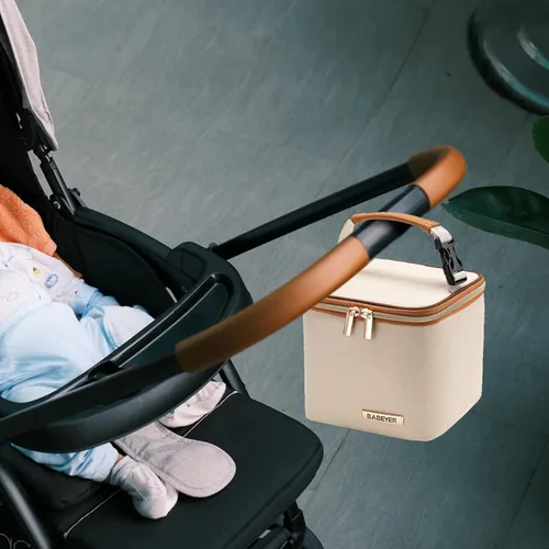 Miniatura 7 de Bolsa enfriadora de leche materna con paquete de hielo, se ajusta a 4 biberones de hasta 5 onzas, bolsa enfriadora de biberones ideal para madres