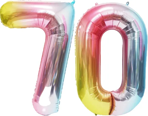 Miniatura 10 de SINBEE Globo dorado del número 10, papel de aluminio Mylar de 40 pulgadas, decoración de fiesta reutilizable para cumpleaños, aniversario, Oro