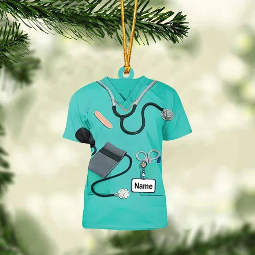Miniatura 9 de Adorno colgante personalizado de enfermera publicado para regalos para ella - Adorno colgante para árbol de Navidad, regalo personalizado