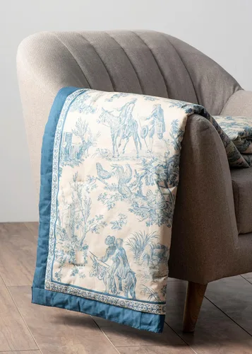 Miniatura 8 de Maison d' Hermine Manta para sofá, ligera y suave, cálida y transpirable, de algodón, para cama, para niñas, niños, mujeres, hombres, regalos, sofá