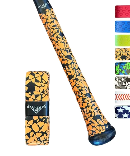 Miniatura 10 de Cinta de agarre de bate de polímero para béisbol/sóftbol Reemplazo de agarre de bate de béisbol precortado de 0.043 pulgadas Bandera azul