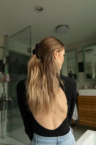 Miniatura 4 de FRAMAR - Pinzas grandes de garra para cabello grueso – Pinza grande para cabello grueso, pinzas grandes para mujeres, pinzas de garra para mujeres