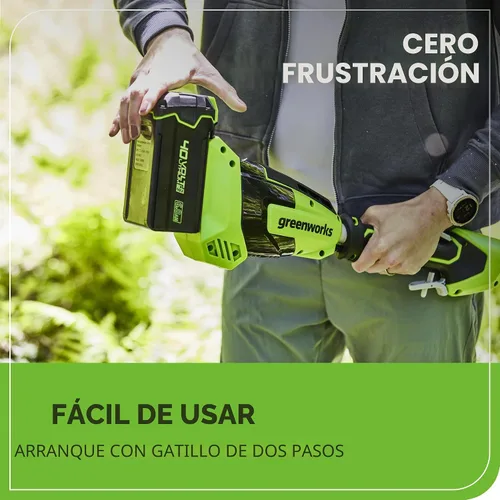 Miniatura 6 de Greenworks Sierra de poste inalámbrica de 40 V y 8 pulgadas, batería de 2.0 Ah y cargador incluidos PS40B210