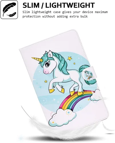 Miniatura 7 de Funda tipo cartera para tableta Amazon Fire HD 10 (5ª generación/7ª generación/9ª generación), soporte plegable delgado