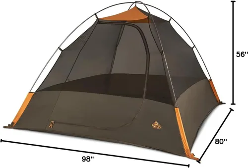 Miniatura 17 de Kelty Grand Mesa 2P or 4P Backpacking Tent – 3 Season Camping, Thru Hiking Shelter, Aluminum Pole Frame, Single Door + Vestibule