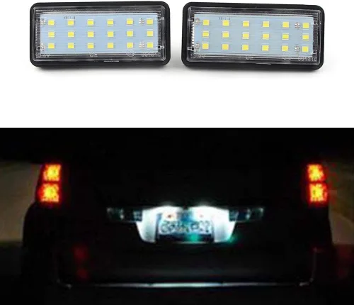 Miniatura 4 de Luz de matrícula de automóvil para Toyota Land Cruiser J100 / Prado J120 / J200, Reiz 4D / Mark X 2004-2009, para Lexus LX470 1998-2007, LX570
