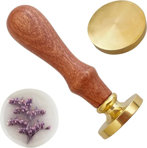 1 cabeza de sello de cera en blanco, cabeza de sello de cera de latón retro sin grabado para envolver, invitación de boda, diseño de manualidades,