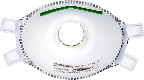 Miniatura 2 de Honeywell Safety Products SAF-T-Fit Plus - Mascarilla respiradora desechable P100 con válvula de exhalación, paquete de 1 (RWS-54020)