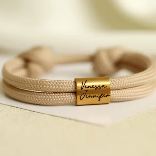 Miniatura 4 de Pulseras personalizadas para hombres y mujeres, pulseras de amistad, hechas a mano, pulseras a juego para hombres y mujeres, pulseras de cuerda