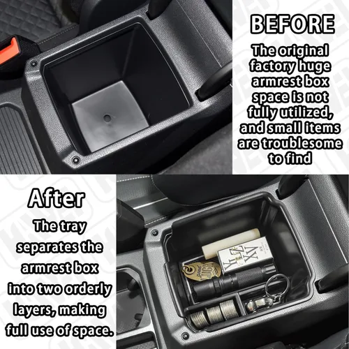 Miniatura 4 de HGWEI Organizador de Consola Central Compatible con VW Tiguan 2018 2019 2020 2021 2022 2023 2024 y Volkswagen Taos 2022-2025, Bandeja de Inserto