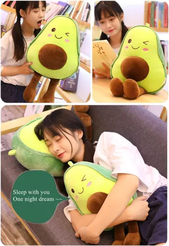 Miniatura 3 de NatureMan Almohada de peluche de aguacate de 16.5 pulgadas, bonita muñeca de peluche de frutas, adecuada para niños, niñas, niños y regalos