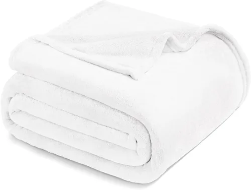 Miniatura 39 de Exclusivo Mezcla Manta de vellón para sofá, cama, súper suave y cálida, para uso en todas las estaciones, acogedora, afelpada, ligera, azul hielo