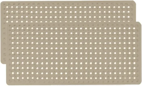 Miniatura 23 de GORILLA GRIP Alfombrilla para bañera patentada, lavable a máquina, con ventosas y orificios de drenaje para mantener las bañeras limpias, suave