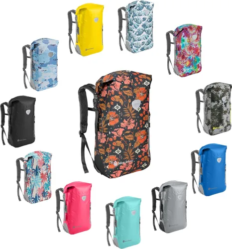 Miniatura 8 de Skog Å Kust BackSak Mochila impermeable de servicio pesado - Bolsa de equipo para deportes, viajes y más - Tamaños de 25 y 35 litros Negro