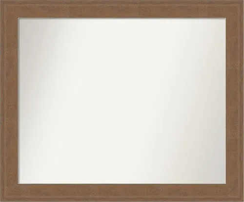Miniatura 43 de Amanti Art Espejo de baño marrón para sobre el fregadero, 25 x 25 pulgadas, hecho a medida, espejo de tocador cuadrado marrón medio, marco de madera