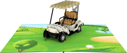 Miniatura 2 de WOWPAPERART Golf – Tarjeta de felicitación 3D desplegable para todas las ocasiones – amor, cumpleaños, jubilación, felicitaciones, gracias