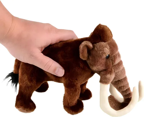 Miniatura 2 de Rhode Island Novelty Mamut lanudo prehistórico, animal de peluche de dinosaurio suave para niños, 10 pulgadas