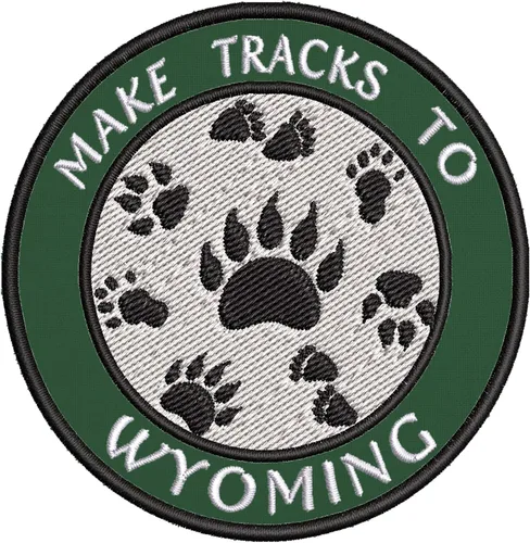 Miniatura 3 de Parches decorativos para hacer huellas de Wyoming de 3.5 in, para manualidades, planchar, coser, para vacaciones, recuerdos, viajes, aventuras
