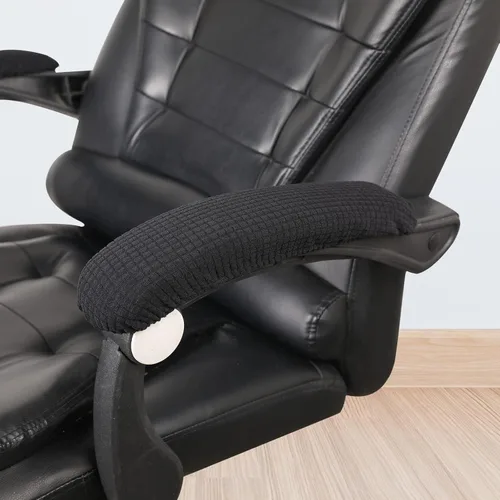 Miniatura 7 de Vin Beauty Fundas para reposabrazos de silla de oficina, 2 piezas, Fundas removibles para reposabrazos de oficina, Fundas elásticas para Negro