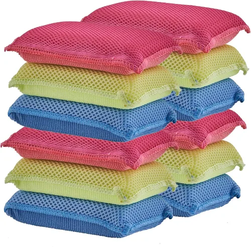 Miniatura 13 de Miracle - Esponjas de microfibra para cocina, antiarañazos, limpieza multiusos de platos, sartenes y encimeras, lavable a máquina, paquete de 6 por