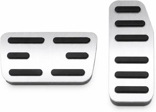 Miniatura 22 de Cubiertas de pedal de acelerador de gas de aleación de aluminio, accesorios interiores antideslizantes sin perforación, pedal de freno Pastillas