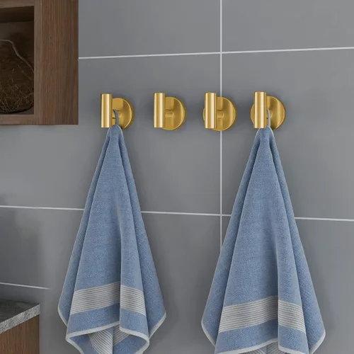 Miniatura 2 de VAEHOLD Ganchos para toallas de pared, soporte resistente al agua, ganchos para toallas de baño para colgar abrigos, ropa, gancho de armario