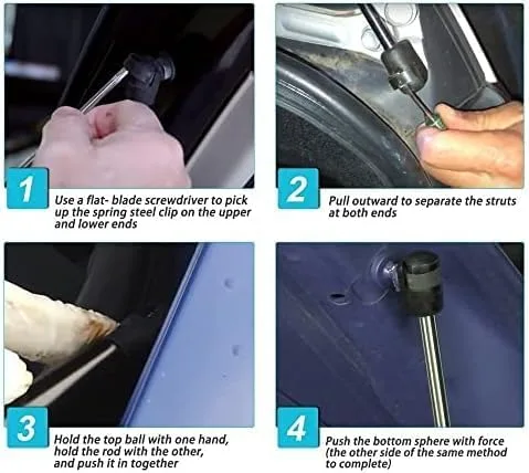 Miniatura 7 de Amortiguador de soporte de elevación de apoyo de elevación de puntales de resorte de gas automático, para Hyundai para Atos para Eon 2012-2019