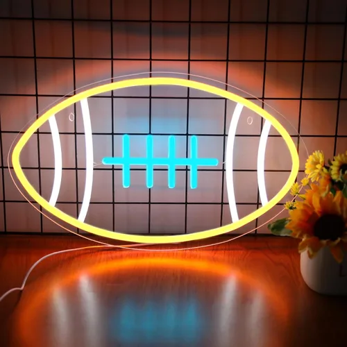Miniatura 11 de Letrero de neón de baloncesto, luz LED de neón regulable de 12 pulgadas, alimentada por USB, decoración de pared de neón deportiva estética