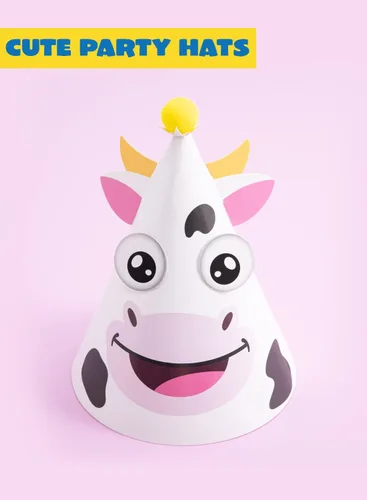 Miniatura 4 de JOYIN 12 juegos de sombreros de fiesta para niños, juegos de fiesta, actividades de manualidades, lindos sombreros de cumpleaños con temática